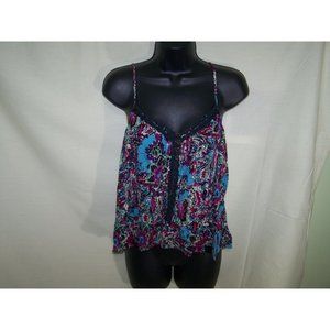 Forever 21 Tank Top Boho Cropped Large Strappy